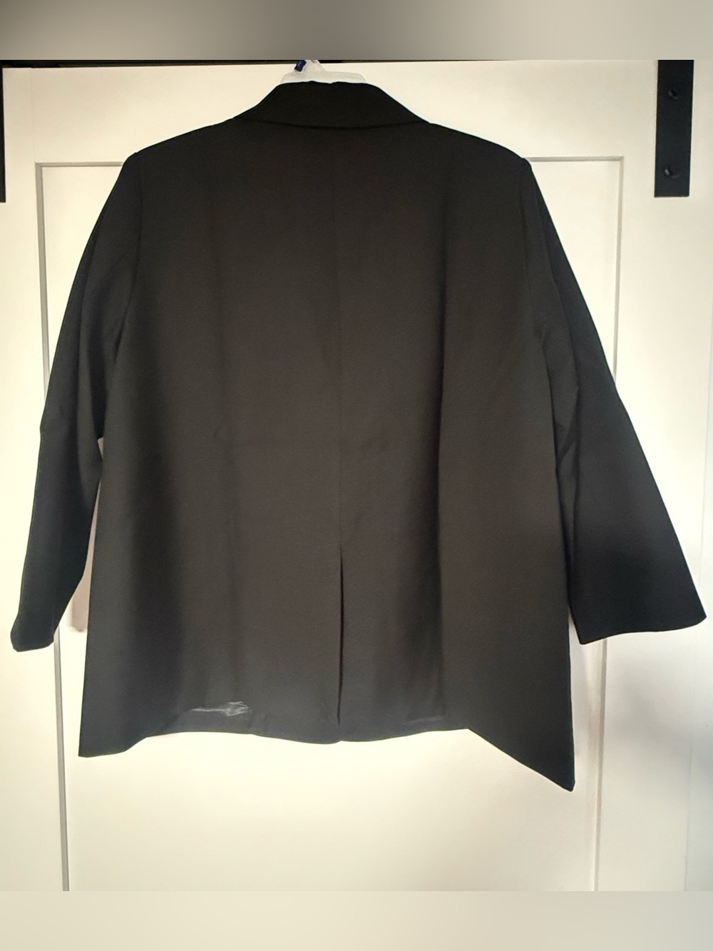 ROSCHICO Black Double Breasted Longline Blazer Jacket XL NWT - Picture 4 of 6